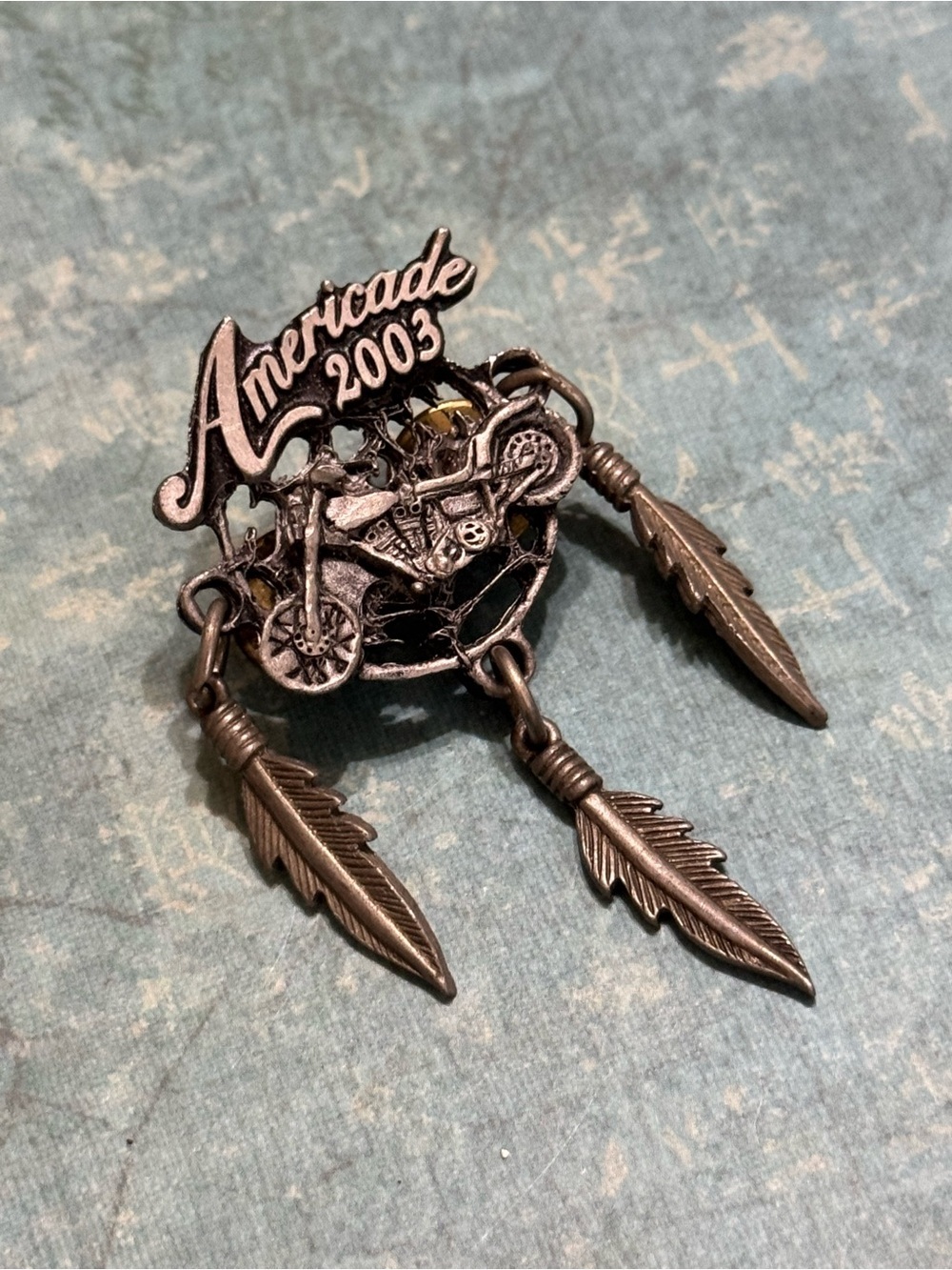 VINTAGE 2003 AMERICADE MOTORCYCLE RALLY PIN - Picture 3 of 10